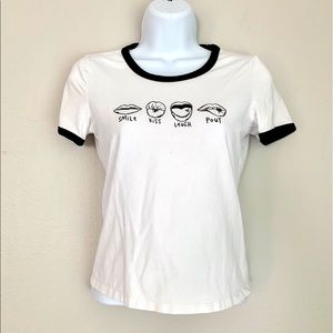 💫FINAL SALE H&M graphic ringer tee